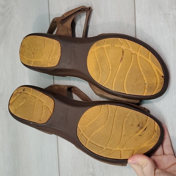 Dansko Women Iris Nubuck Comfort Leather Ankle Strap Sandals shoes sz 42/11.5-12 - Picture 11 of 14